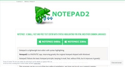 Desktop Screenshot of notepad2.com