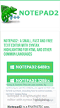 Mobile Screenshot of notepad2.com