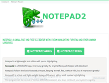 Tablet Screenshot of notepad2.com